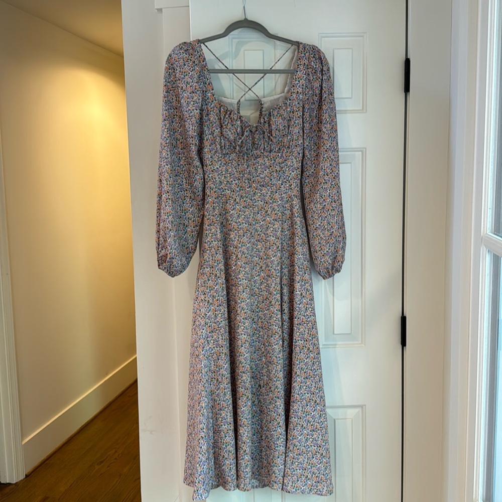 ASTR midi dress, floral small